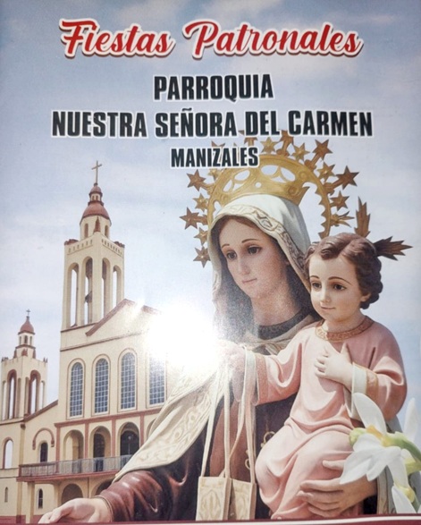 Las Fiestas Patronales de la Parroquia Nuestra Señora del Carmen en Manizales concluyen hoy tras nueve días de actividades religiosas, culturales y artísticas. A las 6:00 a.m. habrá Rosario de la Aurora y rezo de la novena. Las misas empiezan a las 7:00 a.m., bendición de vehículos a las 9:00 a.m., festival gastronómico a partir de las 10:00 a.m., caravana de transportadores a partir de la 1:00 p.m. saliendo de El Triángulo y a las 5:00 p.m. procesión por el barrio.
