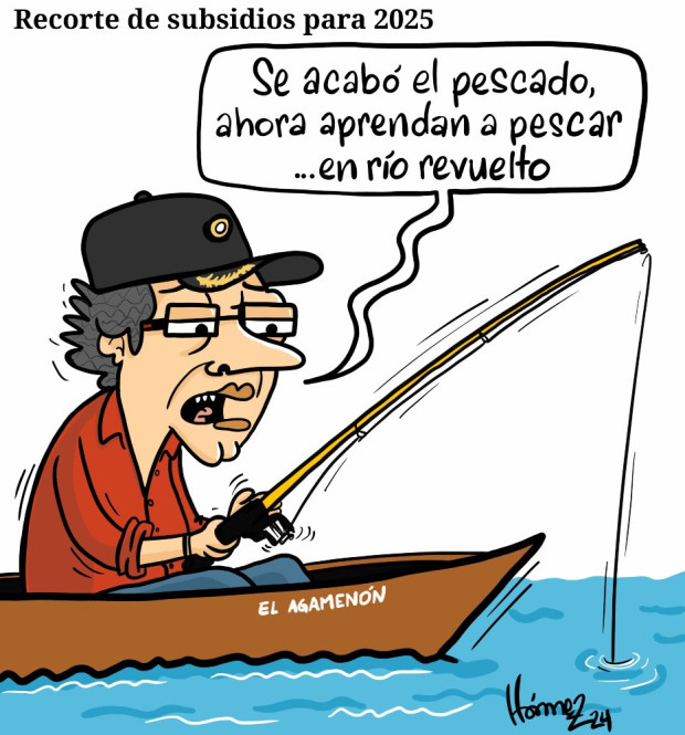Caricatura 30 de diciembre del 2024: Recorte de subsidios en Colombia en el para 2025