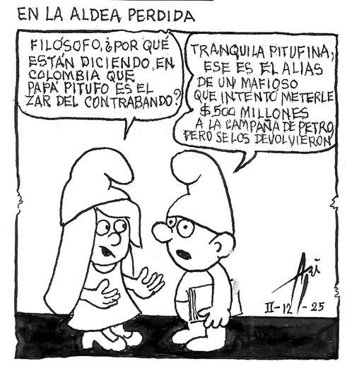 Caricatura 16 de febrero del 2025: Papá Pitufo, en la aldea perdida