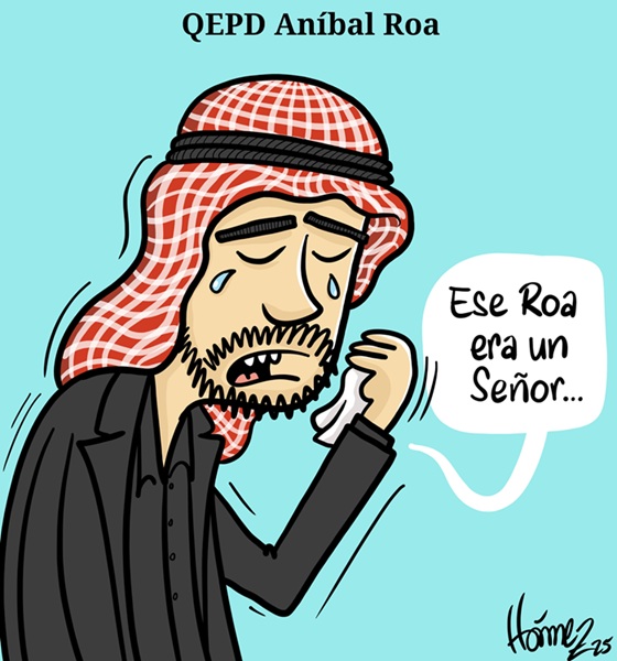 Caricatura 20 de abril del 2025: QEPD Aníbal Roa