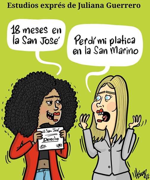 Caricatura 15 de septiembre del 2025: Estudios exprés de Juliana Guerrero