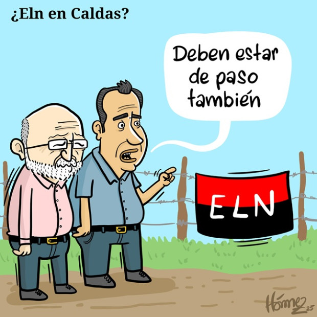 Caricatura 25 de septiembre del 2025: ¿Eln en Caldas?