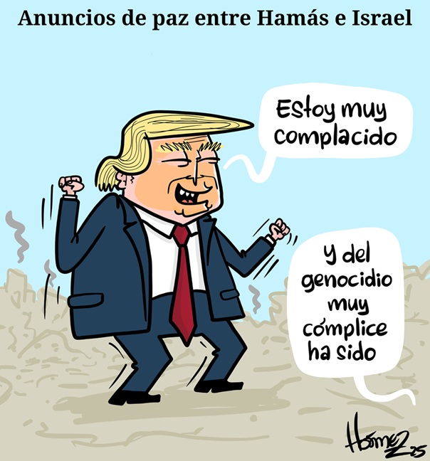 Caricatura 10 de octubre del 2025: Anuncios de paz entre Hamás e Israel