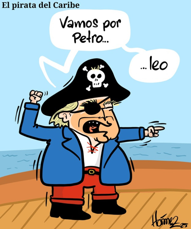 Caricatura 15 de diciembre del 2025: El pirata del Caribe