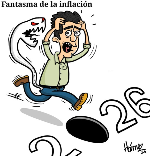 Caricatura 15 de enero del 2026: fantasma de la inflación