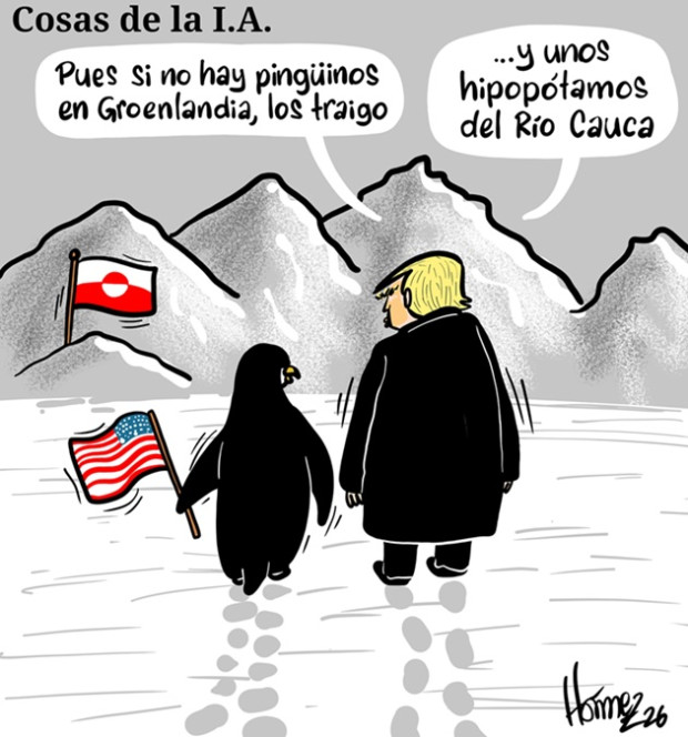 Caricatura 28 de enero del 2026: Cosas de la Inteligencia Artificial