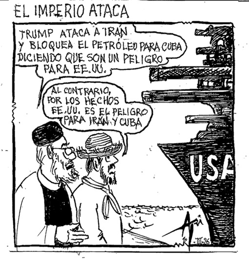 Caricatura 2 de marzo del 2026: El imperio ataca