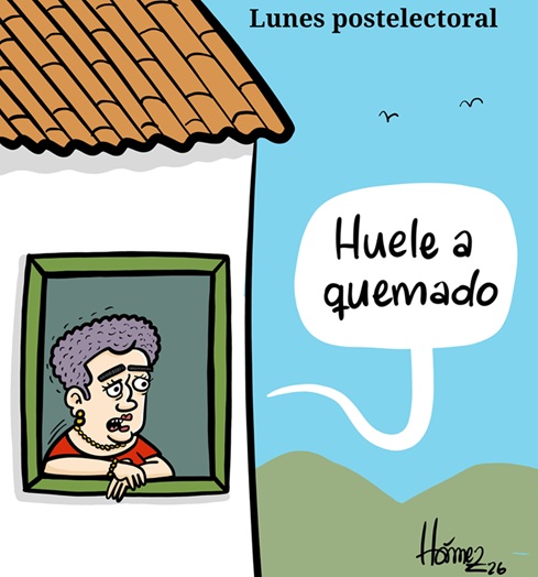 Caricatura 9 de marzo del 2026: Lunes postelectoral