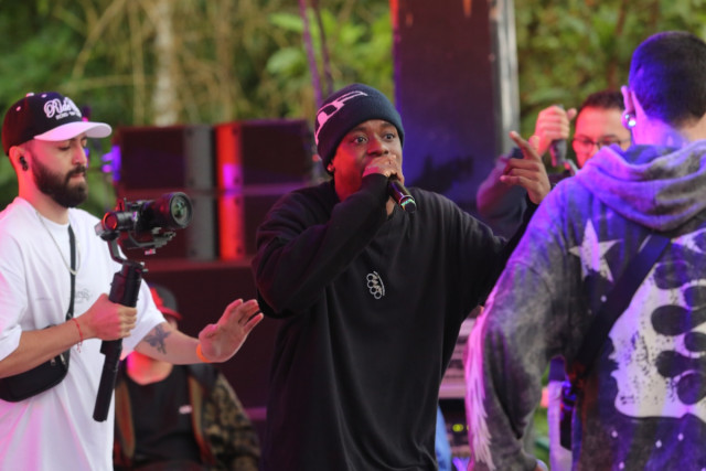 En las batallas de rap de la Feria de Manizales participaron Chang, Puppy (foto), SJ, Django, Dima, Cami Malasuerte, Becka, Tuni, Basto, Wacho, Maylan y Manizales.