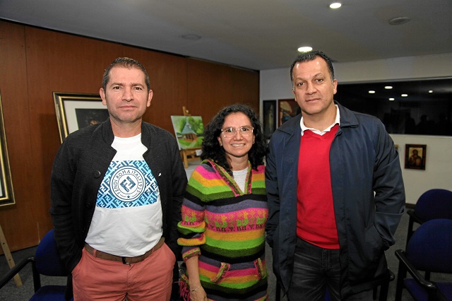 Gustavo Adolfo Ossa, Gloria Dávila y Miguel Hurtado.