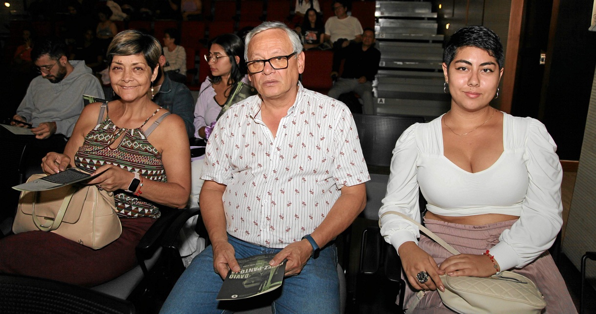 María Angélica Londoño, Hernán Marín y Salomé Ocampo.