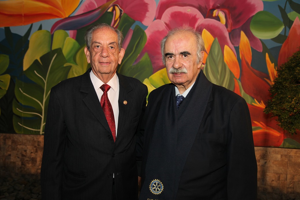 47 años en el Club Rotario: Antonio Raad Aljure y Jaime Escobar Herrera.