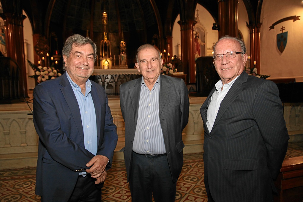 Felipe Naufal, Humberto de la Calle y Guillermo Hurtado.