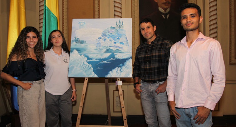 Juanita Ocampo, Iara Gálvez, Camilo Gálvez y Oni Anthor.
