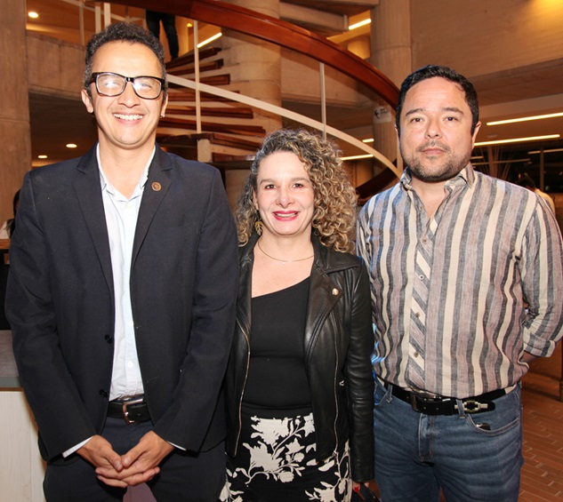 Darío Arenas, Paula Londoño y Oscar Ospina.