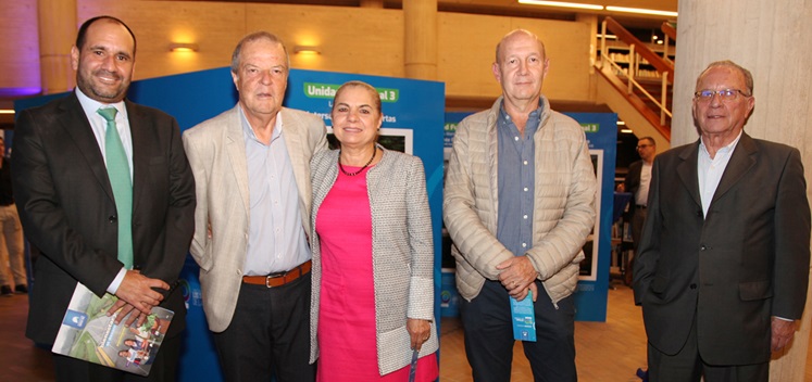 Santiago Pérez, Javier Germán Mejía, Análida Nauffal, Carlos Eduardo Jaramillo y Guillermo Hurtado.