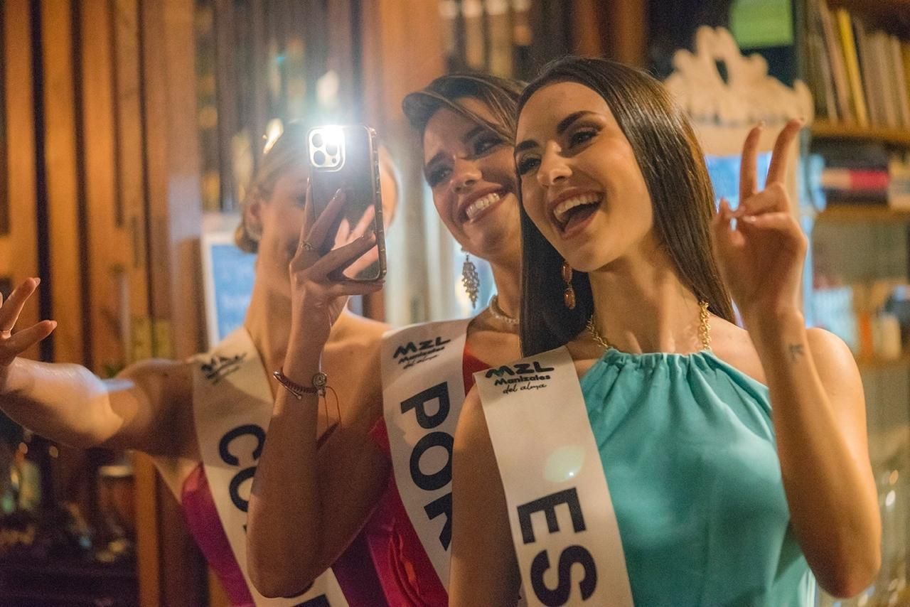 Las candidatas de Portugal y España,  Carlota Lobo y Ainara Martínez.