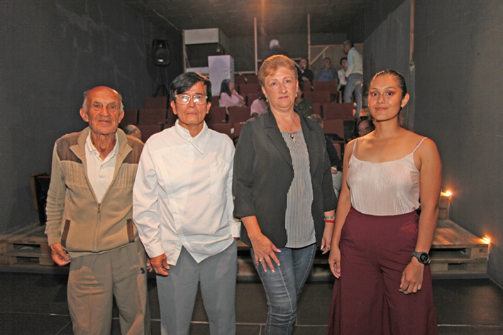 Hernán Castaño, Jorge Juan López, Elizabeth Orozco y Liseth López.