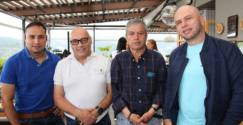 Santiago García, Julio César Agudelo, Zehir Delgado y Andrés Naranjo.