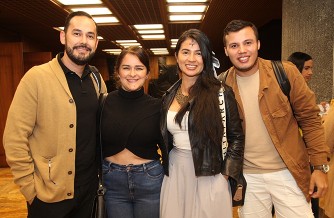 Jhonny Andrés Ramírez, Katerine Pacheco, Lucila Morales y Juan Felipe Rojas.