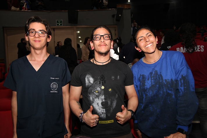 Nicolás Ramírez, Diego Alzate y Sandra Portilla