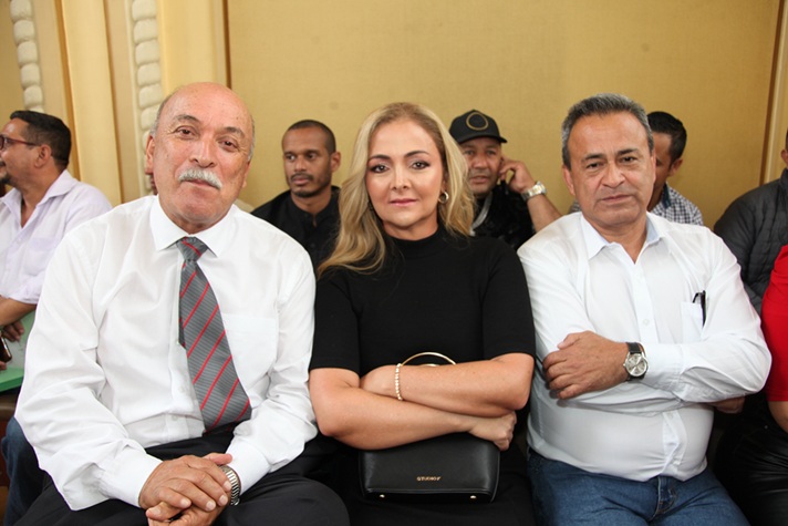 Alberto Arias Quiceno, Lina Isabel Cardona y Néstor Moreno.