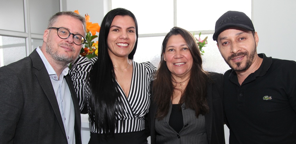 Edén Félix Nieto, Lina Marcela Ospina, Ángela Corrales y Pedro Serna.