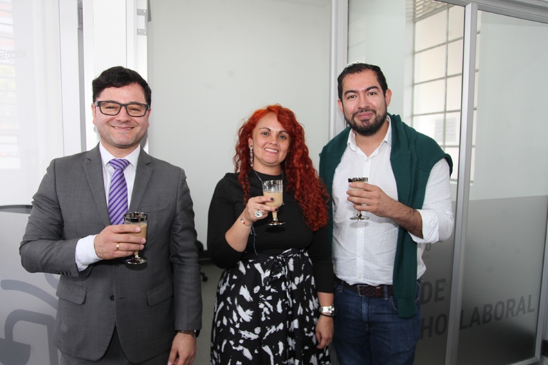 Ángelo Buitrago, Carolina Valencia y Juan David Salvador.