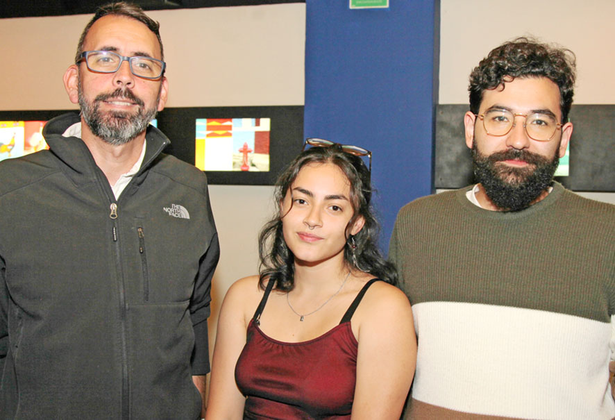 Santiago Correal, Ángela Gaviria y Sebastián Rodríguez. Santiago Correal, Ángela Gaviria y Sebastián Rodríguez.