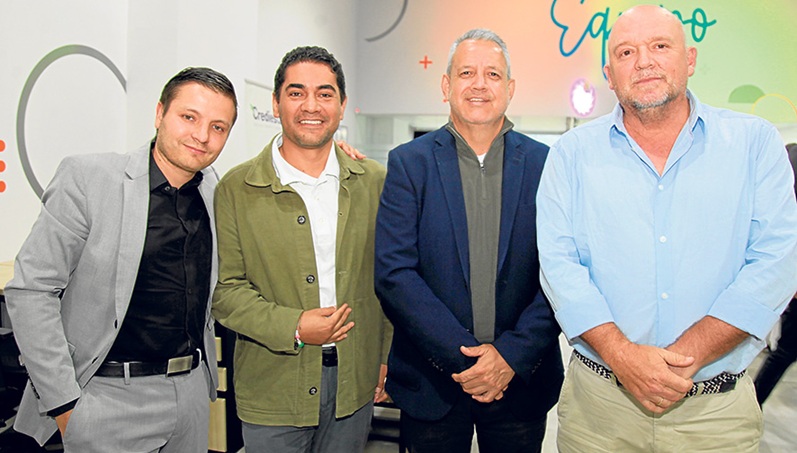 Juan Herrera, Jaime Herrera, Hernán López y Jorge Arango Juan Herrera, Jaime Herrera, Hernán López y Jorge Arango