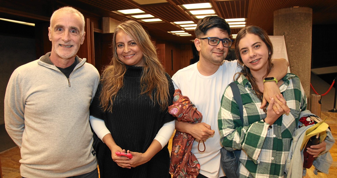 Marcelo Costamagna, Ángela Pineda, Facundo Castro y Camila Bedoya. Marcelo Costamagna, Ángela Pineda, Facundo Castro y Camila Bedoya.