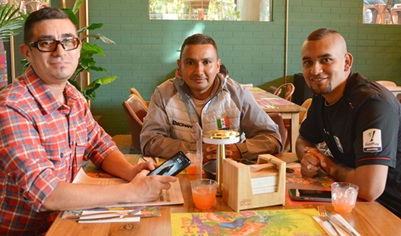 Óscar Arcila, Gustavo Aguirre y Juan José Mondragón.