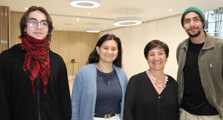 Cristian Marín, Vilma Yaneth Correa, Adela María Ceballos y Andrés Juan Santos.
