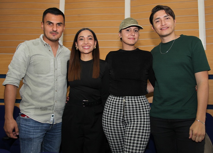 Víctor Aguirre, Carolina Manrique, Alejandra Marín y Andrey Yepes.