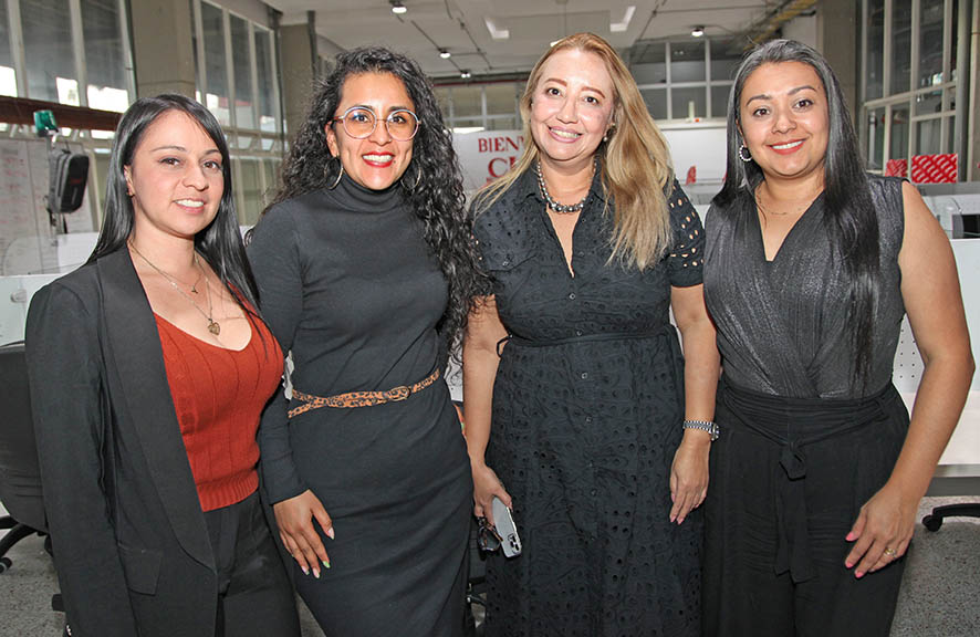 Judy Jaramillo, Johanna Rodríguez, Mónica Fonseca y Carolina Jaramillo.