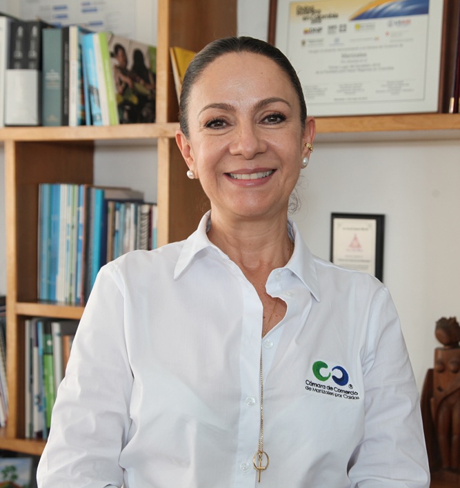Ana María González Aristizábal, presidenta ejecutiva de la Cámara de Comercio de Manizales por Caldas.