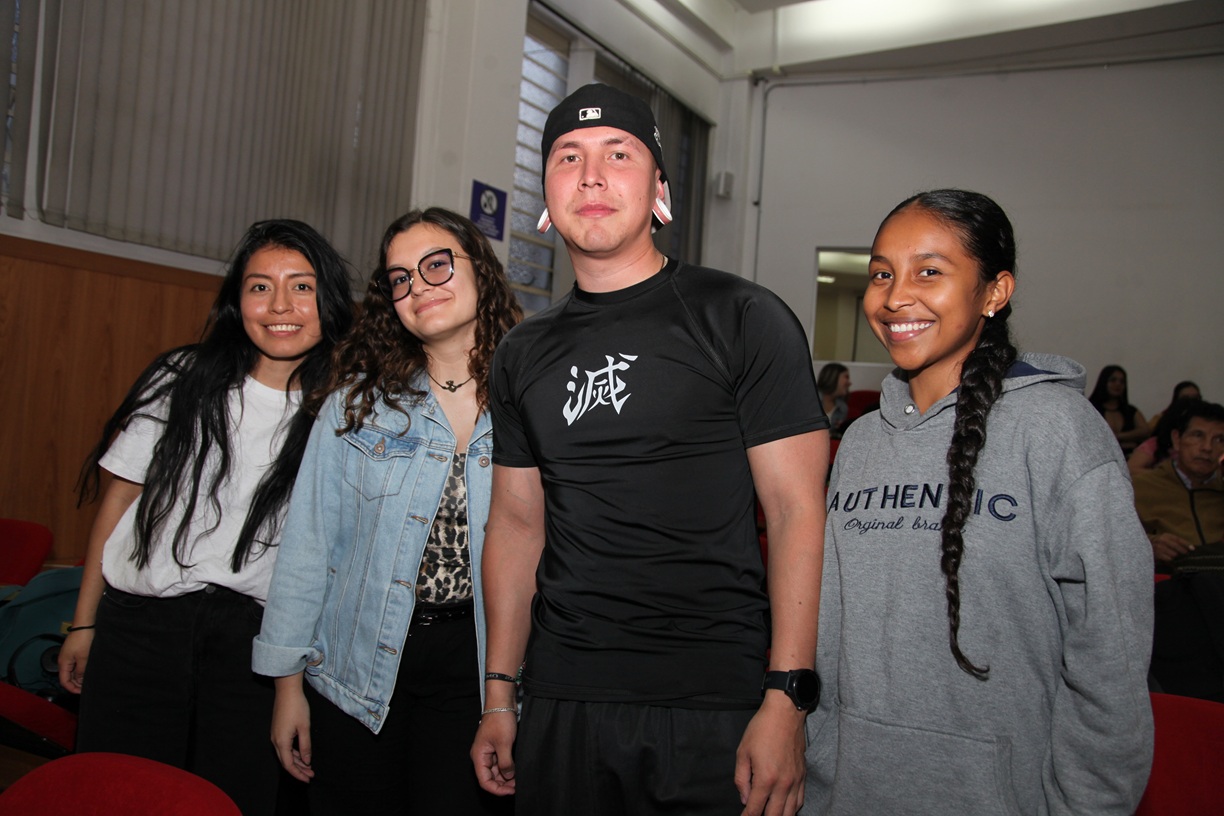 María Fernanda Quitiaquez, Salomé Zapata, Felipe Castro y Paula Suárez.
