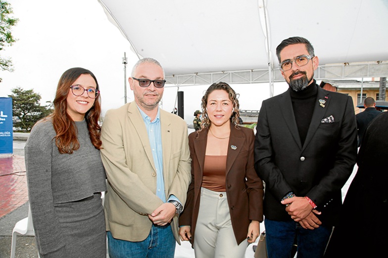 Laura Manuela Ramírez Ortíz, Luis Guillermo Quintero, Paula Velásquez y Juan Pablo Marín.