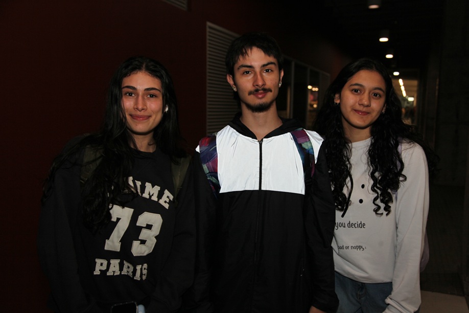 Natalia Gómez, Juan David Zapata y Zareth Bartolo.