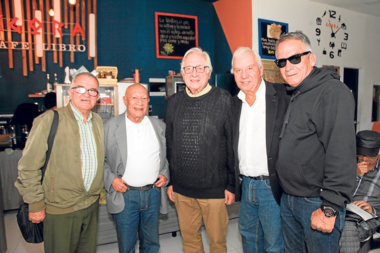 José Miguel Alzate, Jairo Castro Eusse, Luis Guillermo Giraldo, Carlos Arboleda y Diego Franco.