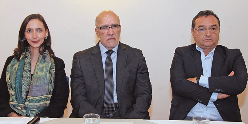Mesa principal: Mónica Londoño Arango, Óscar Jaramillo Robledo y Marcelo Salazar Velásquez.