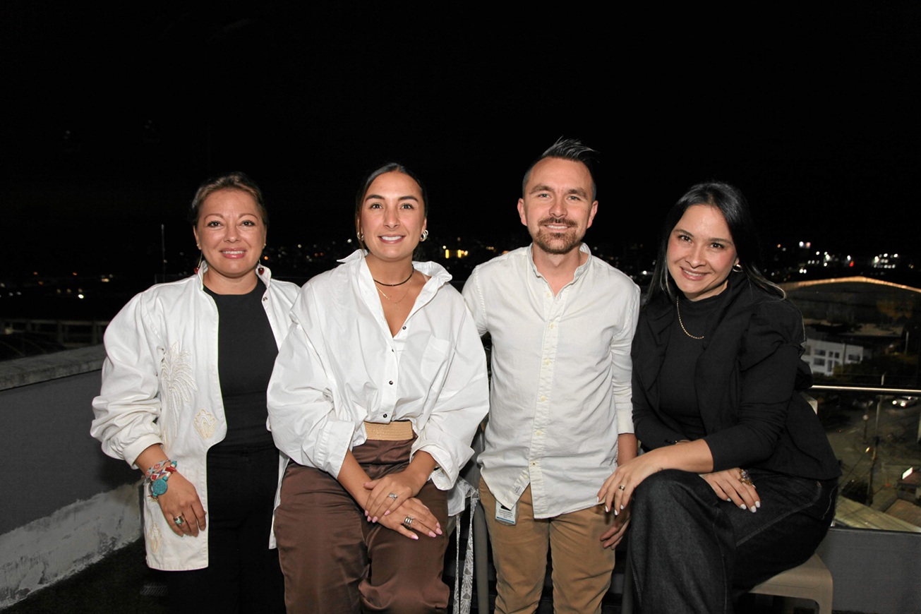 Eliana Rincón, Laura Rivera, Jonathan Casallas y Magda Alzate.