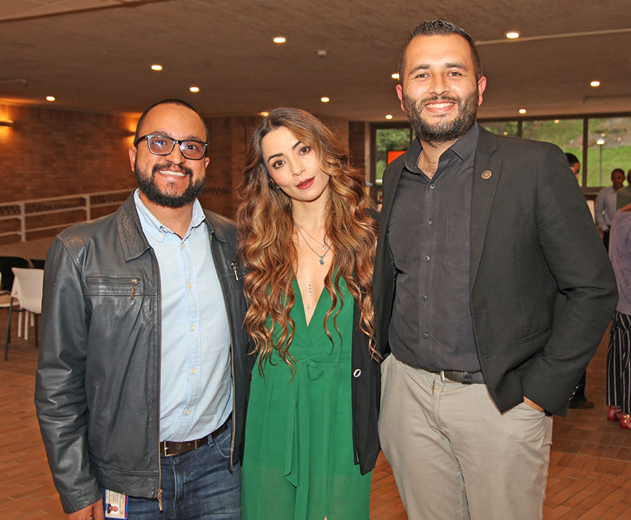 Jesús David Gallego, Tatiana Ariza y Mateo Acosta.
