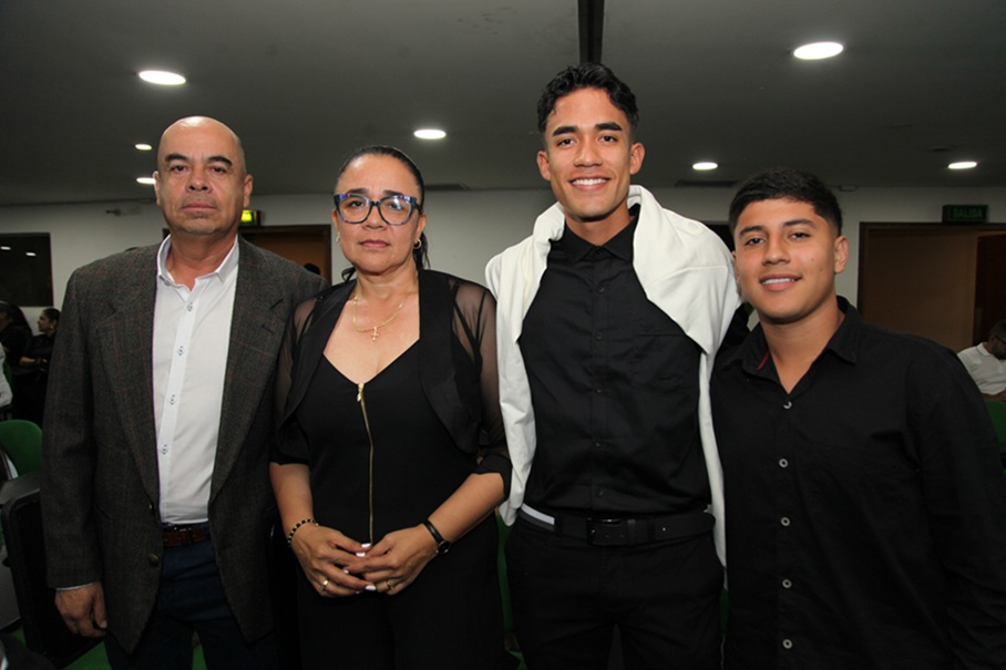 Juan Carlos Bedoya, Patricia Salgado, Juan Pablo Bedoya y Emmanuel López.