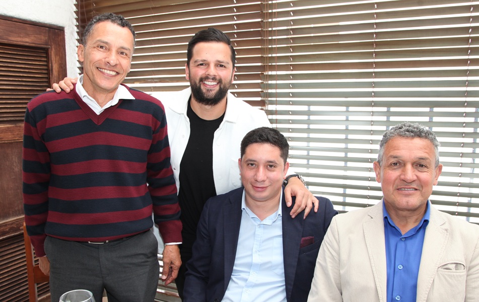 Jhon Jairo Bonilla, Juan David López, Andrés Posada y Rusbel Franco.