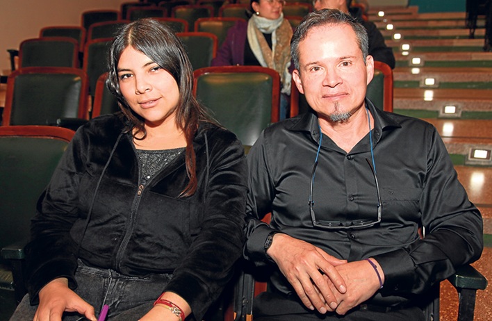 Evelyn Salazar y Marco Fidel Cabezas.