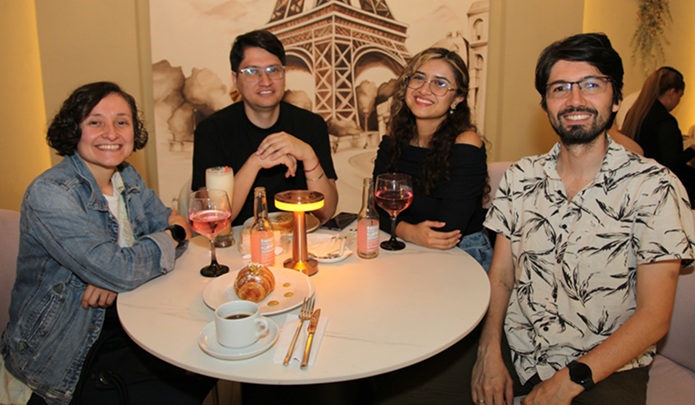 Daniela Zuluaga Calle, Diego Ceballos, Valeria Gómez y Andrés Camilo Peláez.