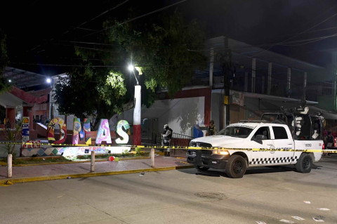Escena del asesinato del candidato Alfredo Cabrera