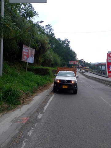 Cuarta valla que desaparecen del mismo sector Foto | Cortesía | LA PATRIA