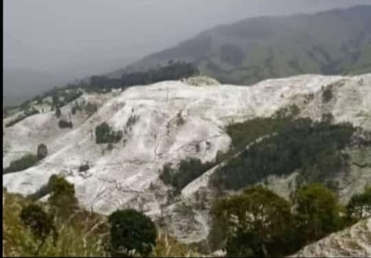 granizada en zona rural de San Félix